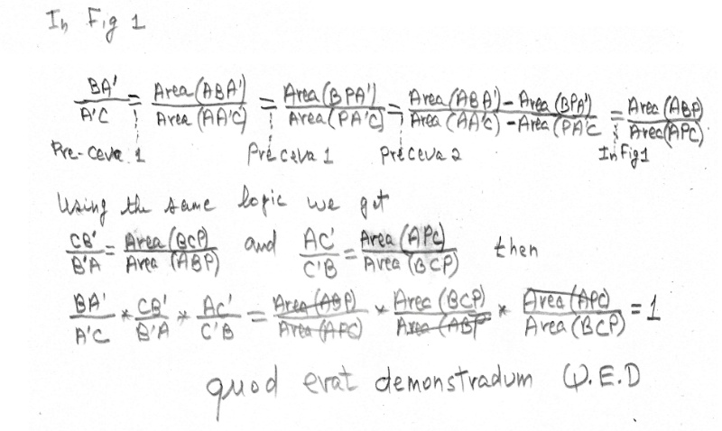 Ceva's Theorem Proof