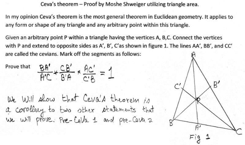 Ceva's Theorem Statement