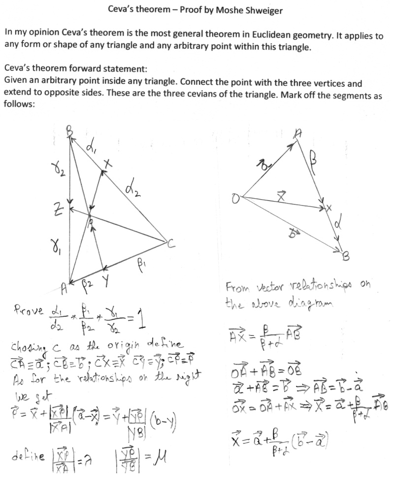 Ceva's Theorem Proof